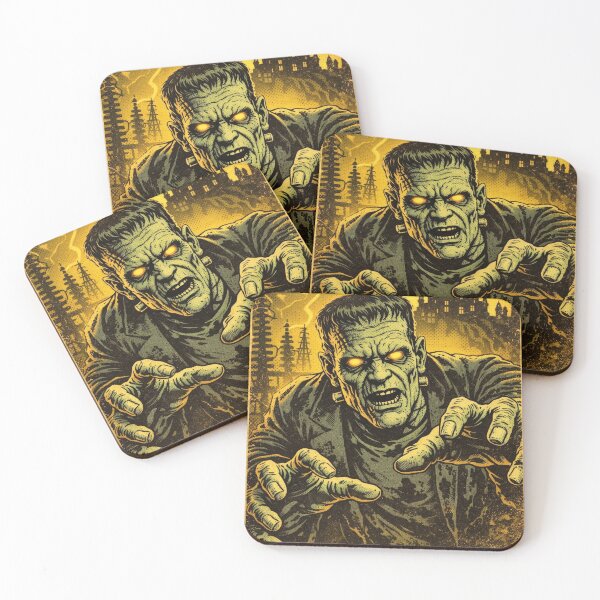 Item preview, Frankenstein Action Comic Book Style Art designed and sold by judgehydrogen.