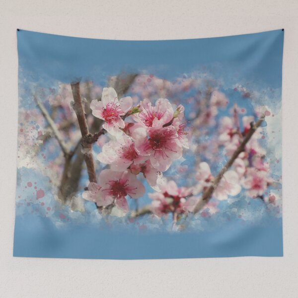 Item preview, Pink peach blossoms in Italy designed and sold by studiodrchicken.