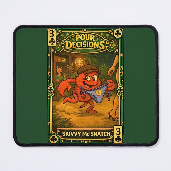 Item preview, Skivvy McSnatch – Clubs 3 | Pour Decisions Character Card designed and sold by A Sinister Sly.