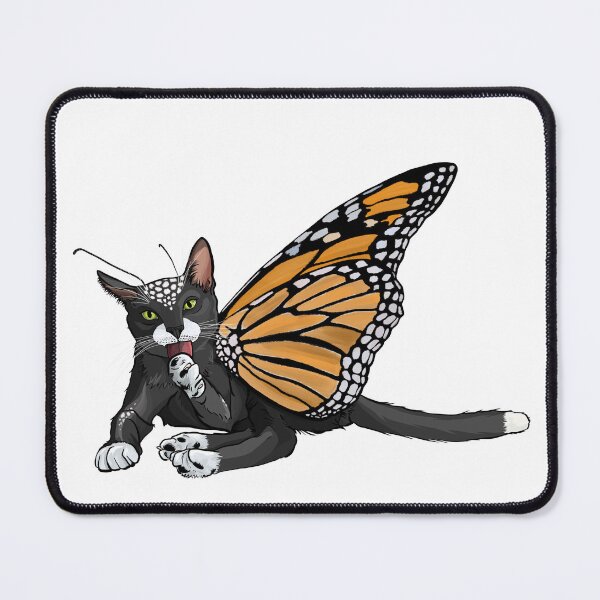 Item preview, Spotted Black Monarch Butterfly Cat designed and sold by Carleah Unique.