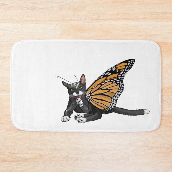 Item preview, Spotted Black Monarch Butterfly Cat designed and sold by Carleah Unique.