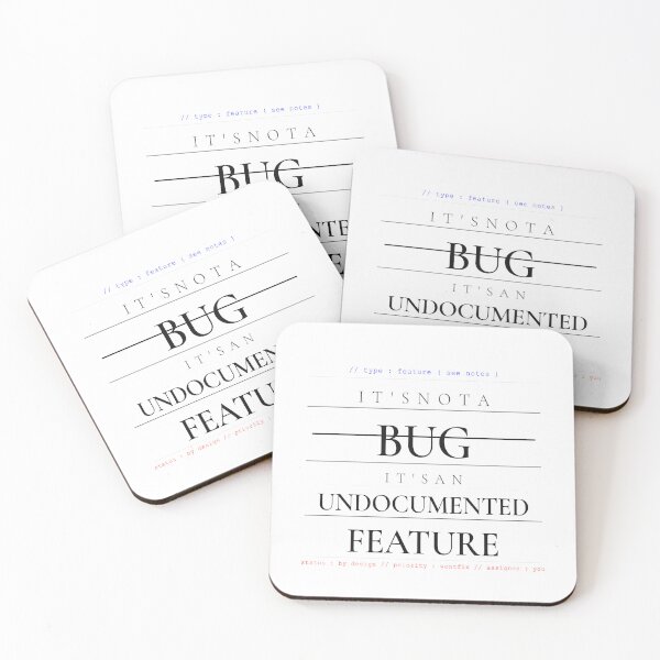 Item preview, Its Not A Bug Its An Undocumented Feature Shirt — Funny  Programmer Gift Software Engineer Mug Developer Humor Sticker  Coding Gift Tech Worker designed and sold by SoloDelight.