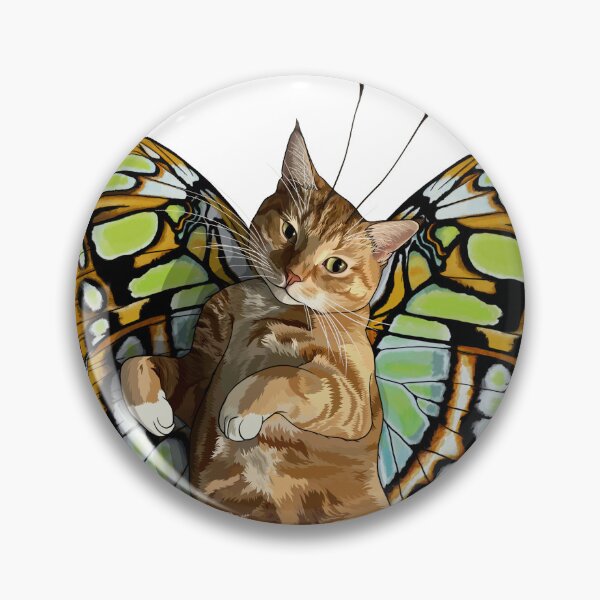 Item preview, Malachite Ginger Tabby Butterfly Cat designed and sold by Carleah Unique.