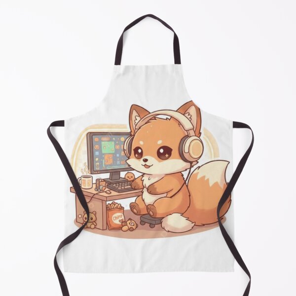 Item preview, Kawaii Fox Gamer Aesthetic – Cute Dreamy Pastel Gaming Setup Design designed and sold by DesignNovaCo.