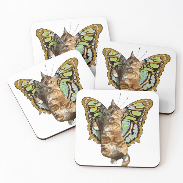Item preview, Malachite Ginger Tabby Butterfly Cat designed and sold by Carleah Unique.