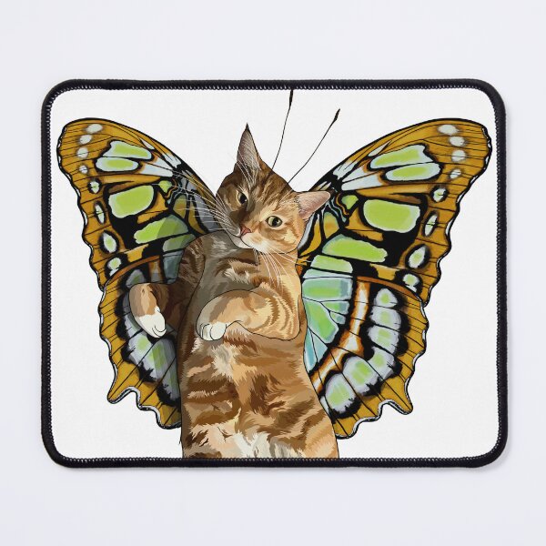 Item preview, Malachite Ginger Tabby Butterfly Cat designed and sold by Carleah Unique.
