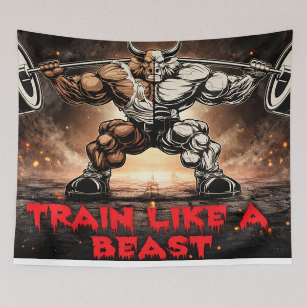 Item preview, Train Like a Beast Powerlifting designed and sold by Fei Long Design Hub.