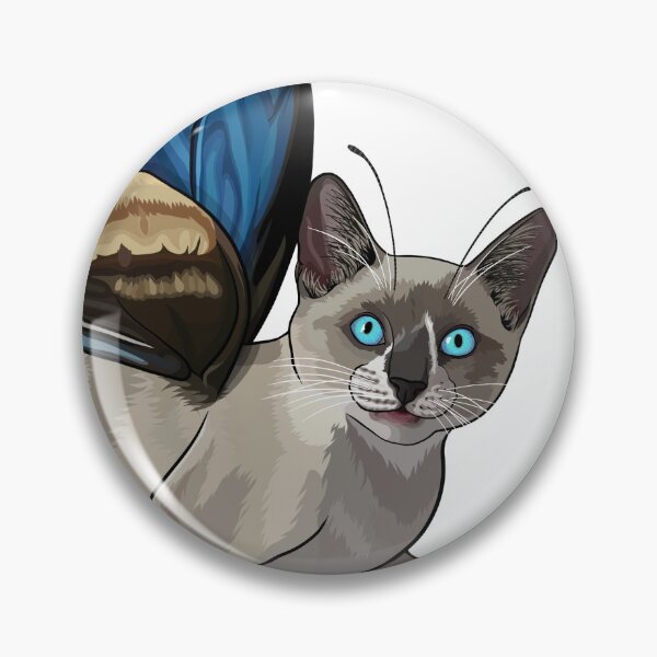 Item preview, Ulysses Swallowtail Snowshoe Siamese Butterfly Cat designed and sold by Carleah Unique.
