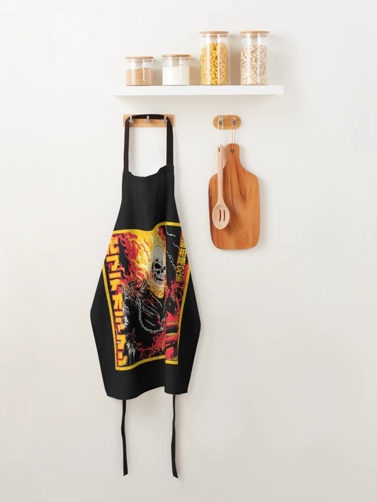 Thumbnail 4 of 6, Apron, Ghost Rider designed and sold by RatherCreative.