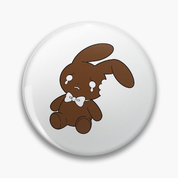 Item preview, Chocolate Bunny Sticker | Sad Easter Kawaii Decal (Vinyl) designed and sold by jellybeez3325.