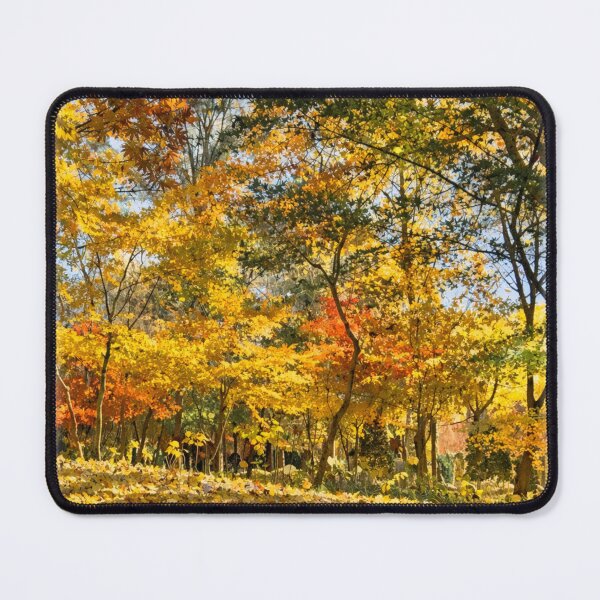 Item preview, Autumn Forest Carpet of Leaves – Golden Fall Landscape designed and sold by TopHatCreations.