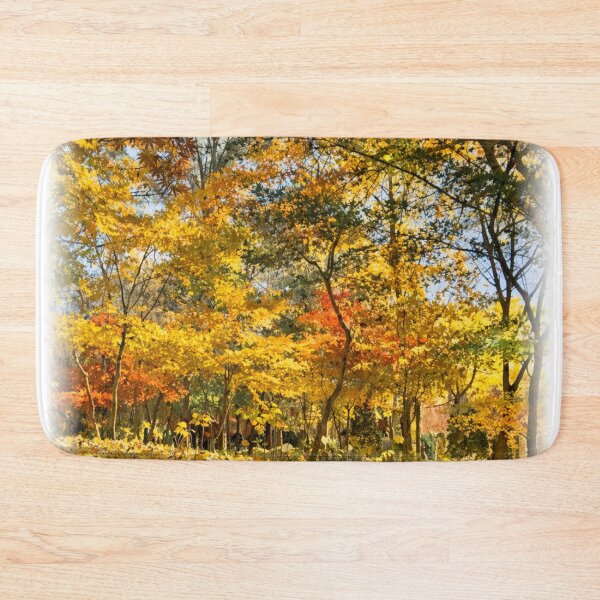 Item preview, Autumn Forest Carpet of Leaves – Golden Fall Landscape designed and sold by TopHatCreations.