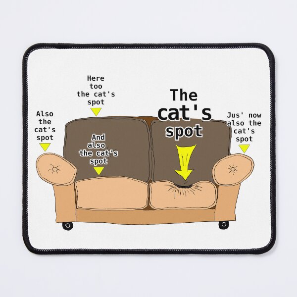 Item preview, The cat's spot on the couch designed and sold by LittleGreyMan2026.