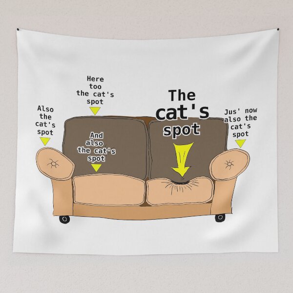 Item preview, The cat's spot on the couch designed and sold by LittleGreyMan2026.