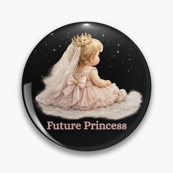 Item preview, Future Princess – Elegant Baby Crown & Tutu Design designed and sold by Silaris Designs.