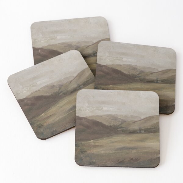 Item preview, Provence Hills Landscape Painting | French Countryside Wall Art | Earth Tone Scene designed and sold by CARRAANN.