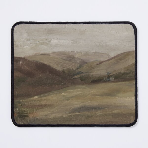 Item preview, Provence Hills Landscape Painting | French Countryside Wall Art | Earth Tone Scene designed and sold by CARRAANN.