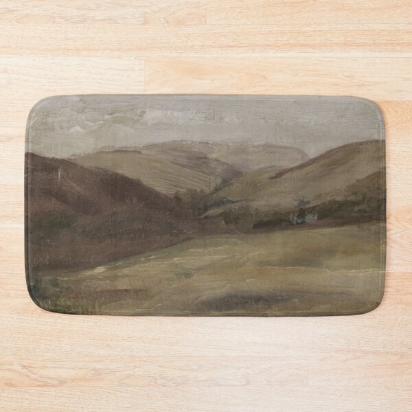 Item preview, Provence Hills Landscape Painting | French Countryside Wall Art | Earth Tone Scene designed and sold by CARRAANN.
