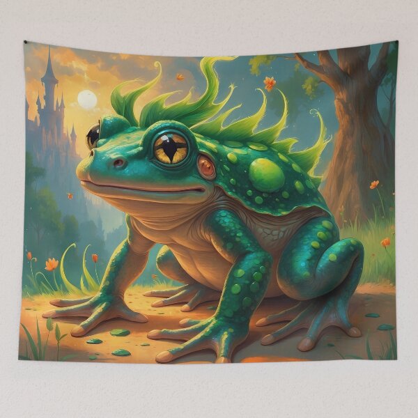 Item preview, Magical Toad - Fairytale Forest Art designed and sold by Lucid Dream Pixel.