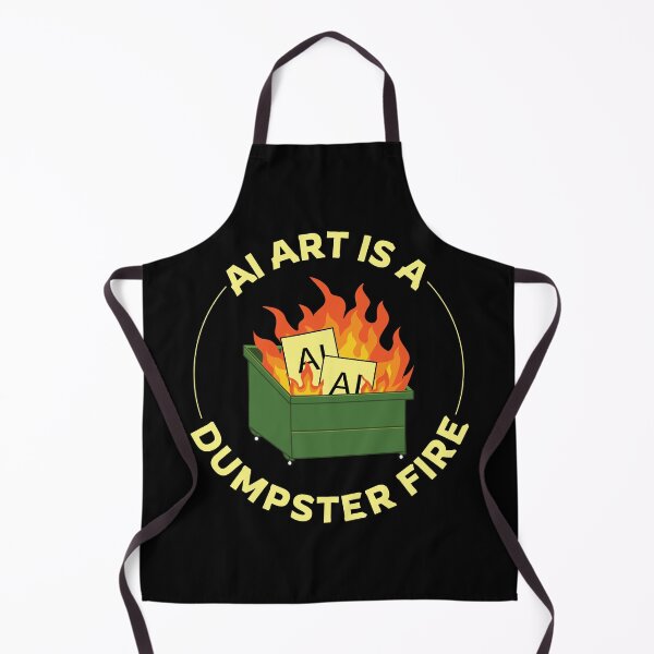 Item preview, AI Art is a Dumpster Fire designed and sold by Shiraufa.