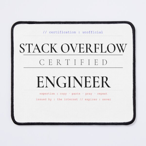 Item preview, Stack Overflow Certified Engineer Shirt — Funny Programmer  Gift - Coding Humor Tech Worker Gift designed and sold by SoloDelight.