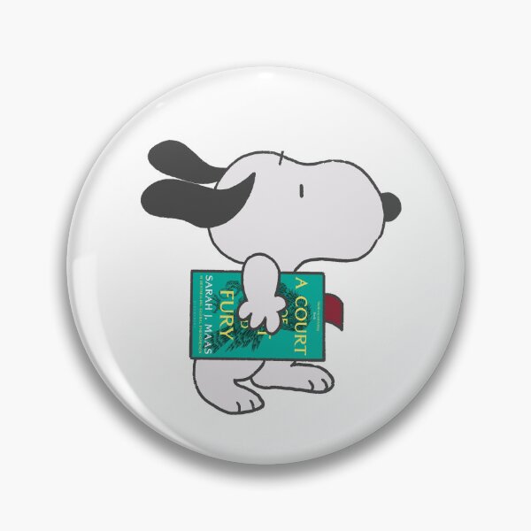 Item preview, snoopy reading a court of mist and fury designed and sold by liveawhimsylife.