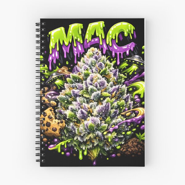 Item preview, MAC Miracle Alien Cookies Graffiti Print | Earthy Gassy Hybrid Bud Typography | Potent Creative 420 designed and sold by WAUZ.