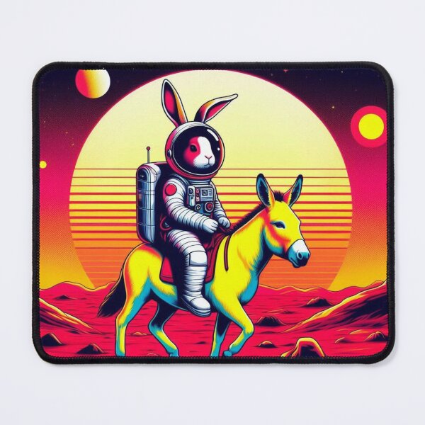 Item preview, Cosmic Rabbit Rider – Surreal Space Adventure designed and sold by Dogandesighn.
