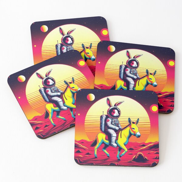 Item preview, Cosmic Rabbit Rider – Surreal Space Adventure  designed and sold by Dogandesighn.