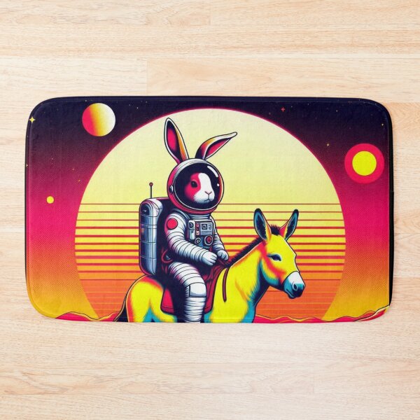 Item preview, Cosmic Rabbit Rider – Surreal Space Adventure  designed and sold by Dogandesighn.
