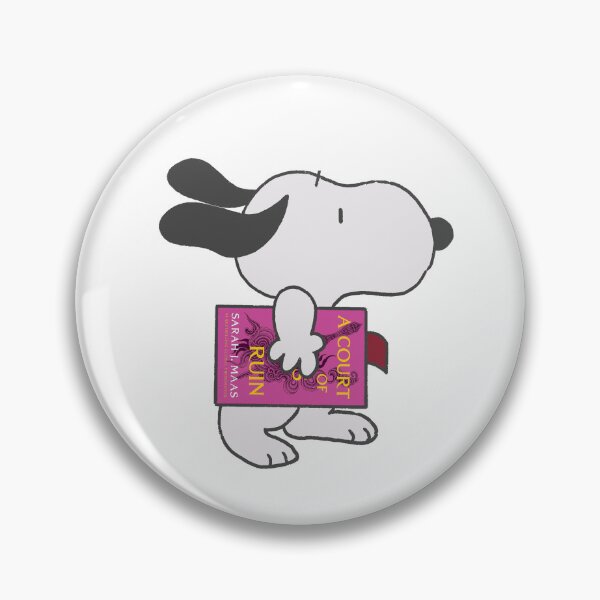 Item preview, snoopy reading a court of wings and ruin designed and sold by liveawhimsylife.