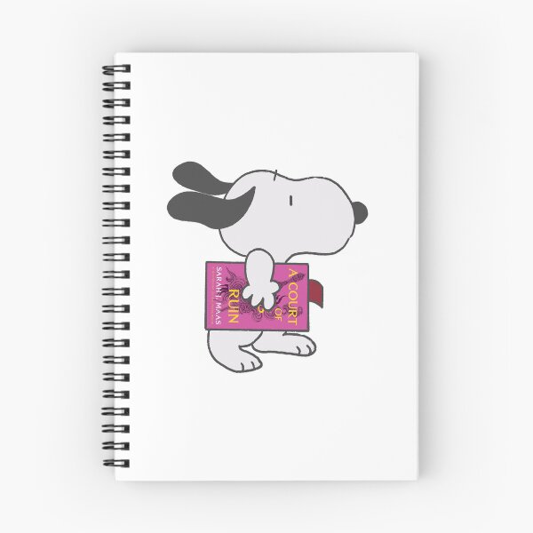 Item preview, snoopy reading a court of wings and ruin designed and sold by liveawhimsylife.