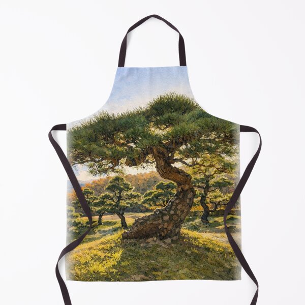 Item preview, Japanese Pine Tree Landscape – Zen Garden Nature Art designed and sold by TopHatCreations.