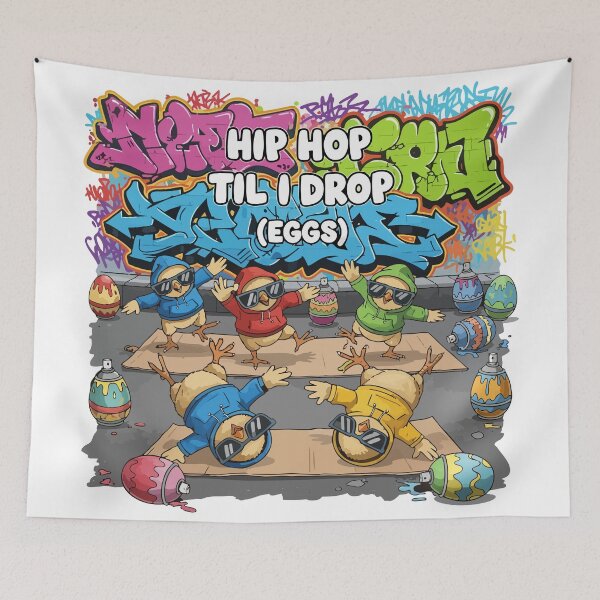Item preview, FUNNY hip hop easter Eggstra Chill designed and sold by Uglyandcute.