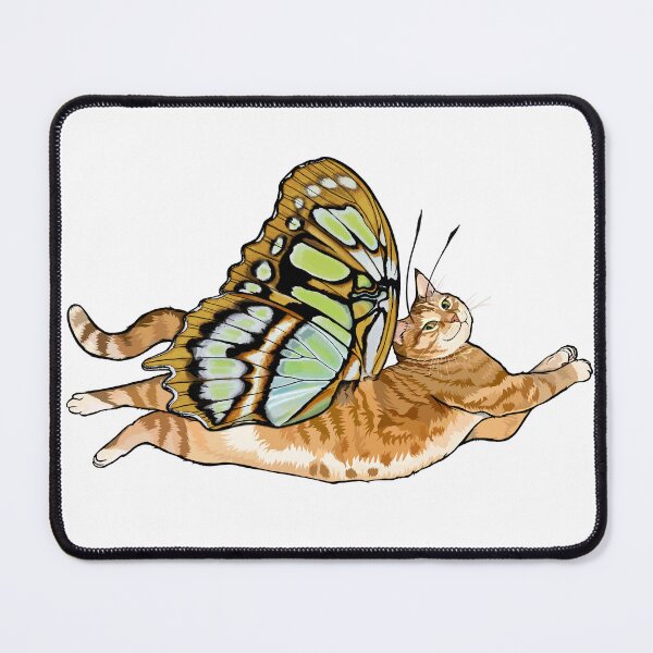 Item preview, Malachite Ginger Tabby Butterfly Cat designed and sold by Carleah Unique.