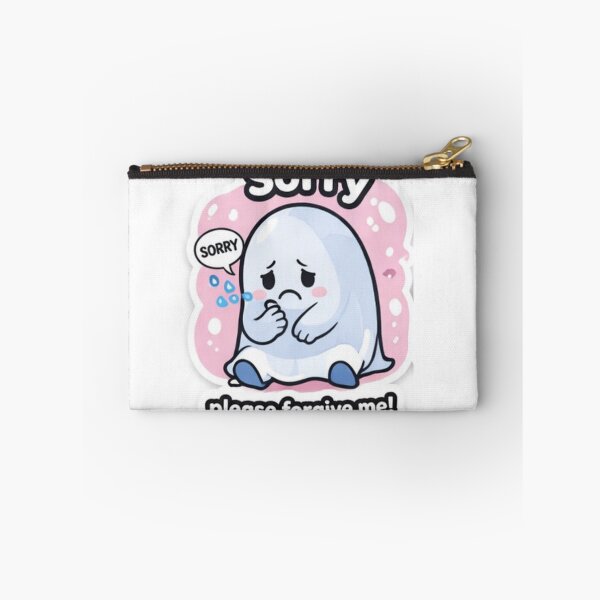 Item preview, Sorry Please Forgive Me Cute Ghost – Apology Kawaii Sticker designed and sold by sumodesign.