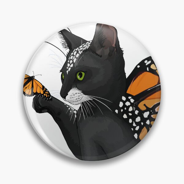 Item preview, Spotted Black Monarch Butterfly Cat designed and sold by Carleah Unique.