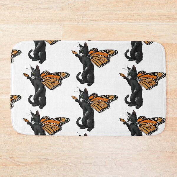 Item preview, Spotted Black Monarch Butterfly Cat designed and sold by Carleah Unique.
