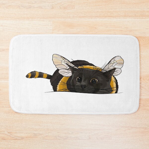 Item preview, Fuzzy Little Bumblebee Kitty designed and sold by Carleah Unique.
