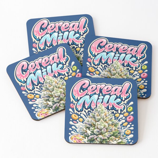 Item preview, Cereal Milk Graffiti Print | Sweet Milky Hybrid Strain Typography | Euphoric Breakfast 420 designed and sold by WAUZ.