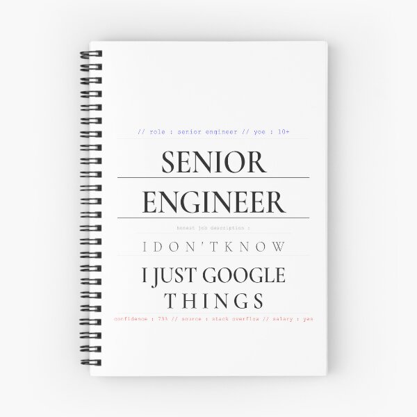 Item preview, Senior Engineer I Don't Know I Just Google Things Shirt —  Funny Software Engineer Gift Imposter Syndrome Programmer Humor Tech Worker Gift designed and sold by SoloDelight.