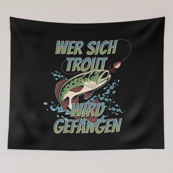 Item preview, Trout fishing - guaranteed catch designed and sold by KriegerTJ.