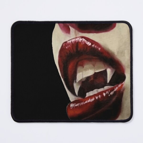 Item preview, Vampire Fangs Crimson Gloss – Gothic Macabre Mouth Art designed and sold by Tamer ⭐⭐⭐⭐⭐.