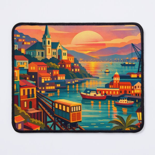 Item preview, Valparaíso Chile Travel Poster designed and sold by MatthewHeights.