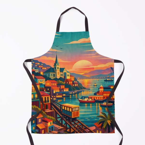Item preview, Valparaíso Chile Travel Poster designed and sold by MatthewHeights.