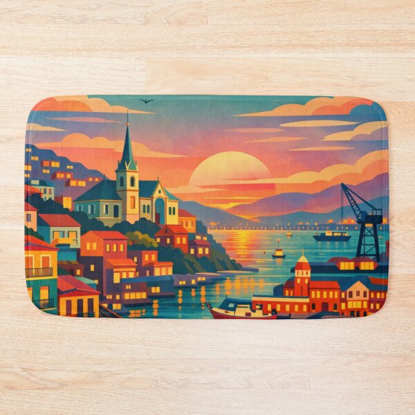 Item preview, Valparaíso Chile Travel Poster designed and sold by MatthewHeights.