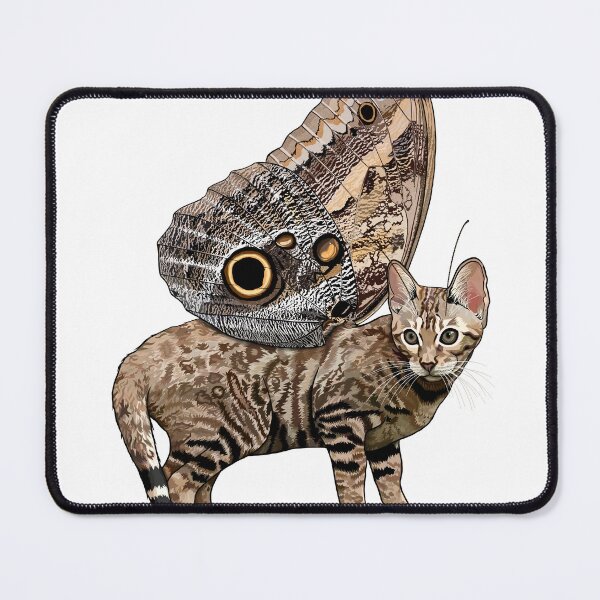 Item preview, Owl Bengal Butterfly Cat designed and sold by Carleah Unique.