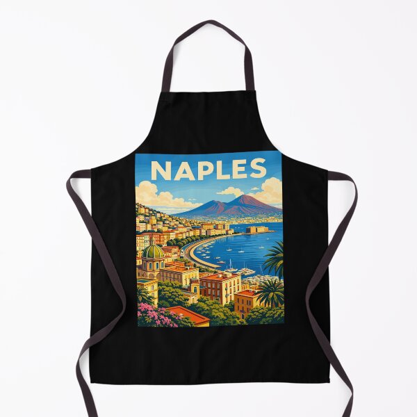 Item preview, Naples in Campania, Italy Vintage Art Travel Landscape designed and sold by MaateoDesign.