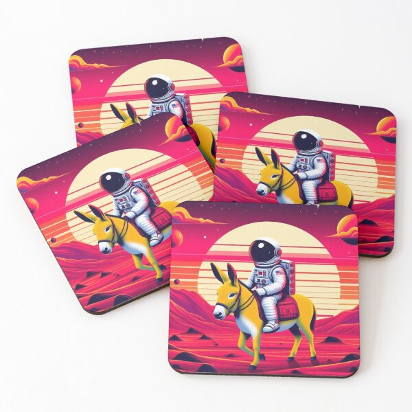 Item preview, Galactic Explorer – Astronaut & Donkey Artwork designed and sold by Dogandesighn.