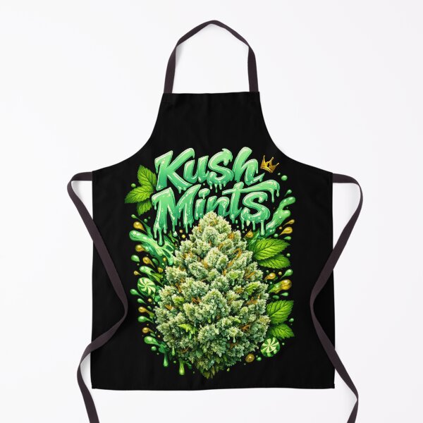 Item preview, Kush Mints Graffiti Bud Print | Minty Earthy Hybrid Strain Typography | Heavy Body 420 designed and sold by WAUZ.